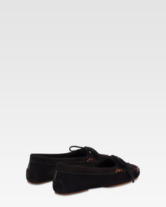 Loafer aus schwarzem Wildleder