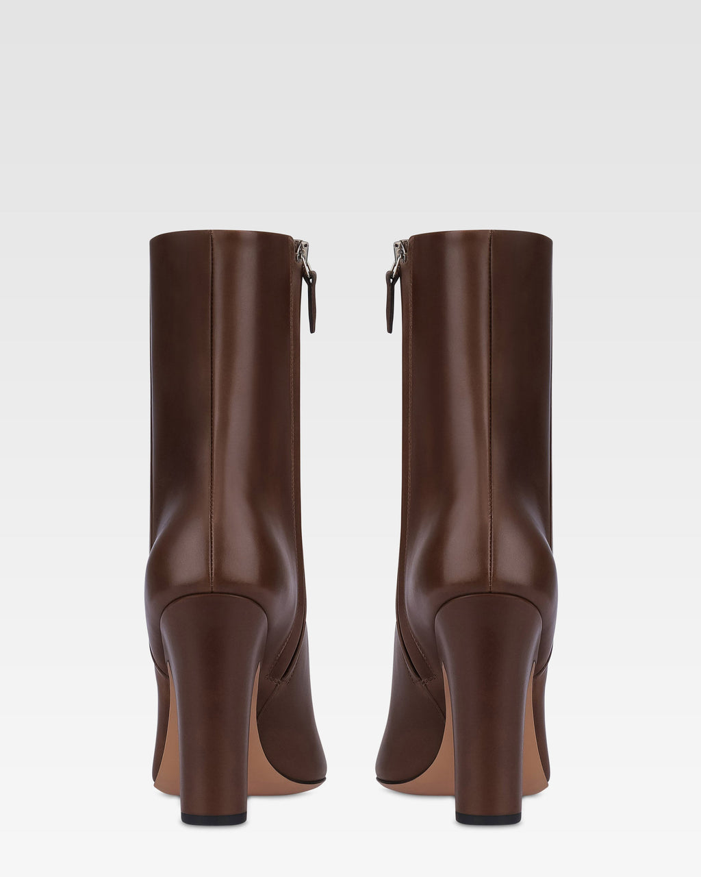 Stiefeletten aus schwarzem Kalbsleder