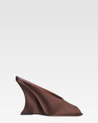 Sabot in raso color ebano