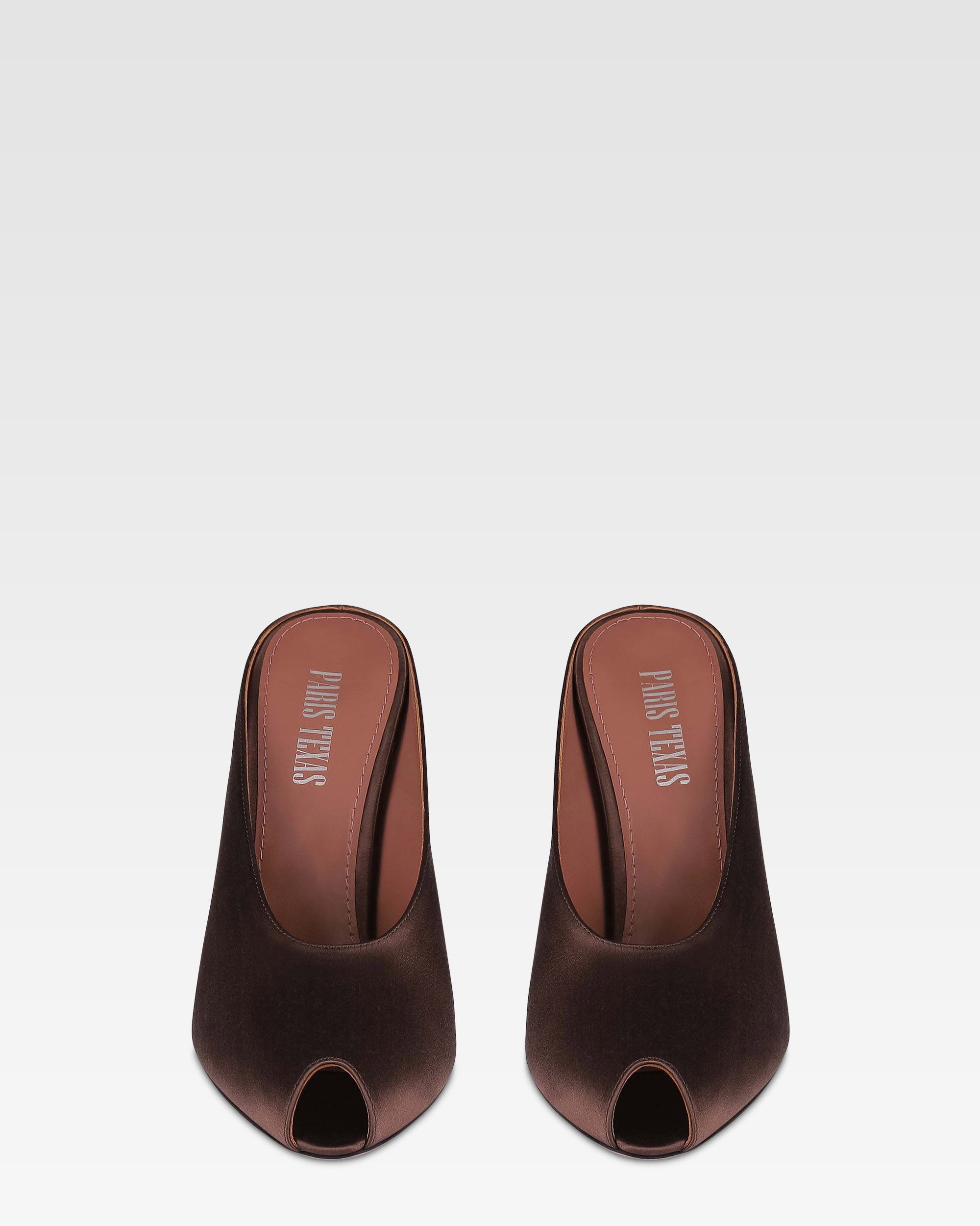 Sabot in raso color ebano