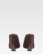 Sabot in raso color ebano