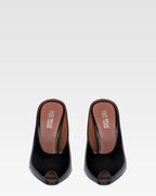 Sabots in vernice nera