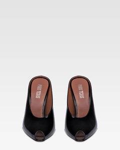 Sabots in vernice nera