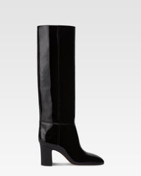 Stivali in vernice nera — Nero