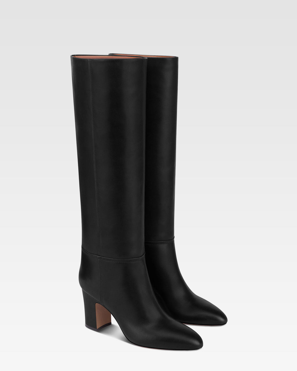 Stiefel aus schwarzem Kalbsleder