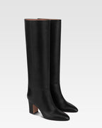 Stiefel aus schwarzem Kalbsleder