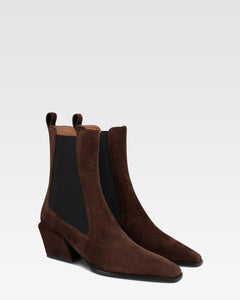 Wildlederstiefelette
