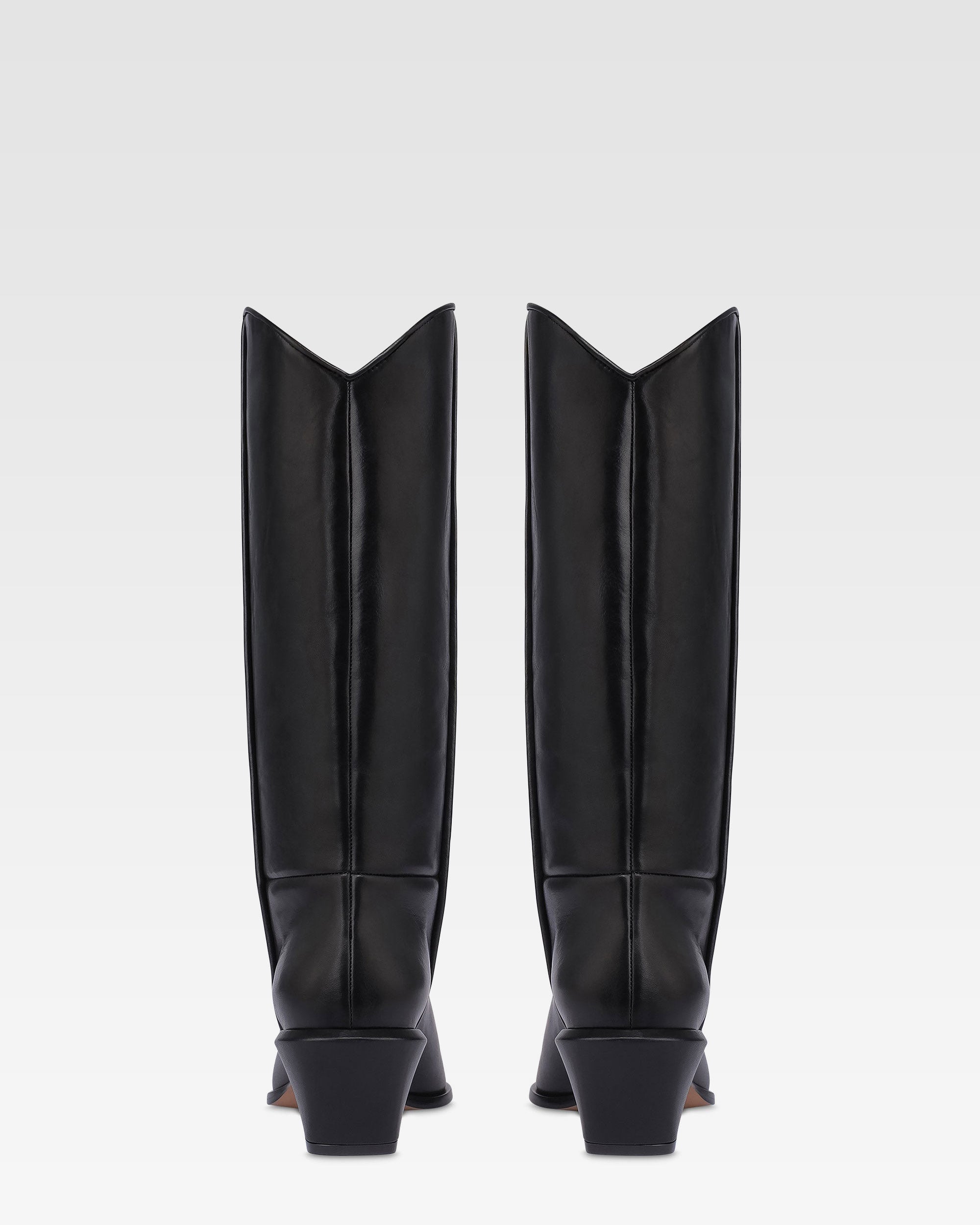 Boots in black calf leather