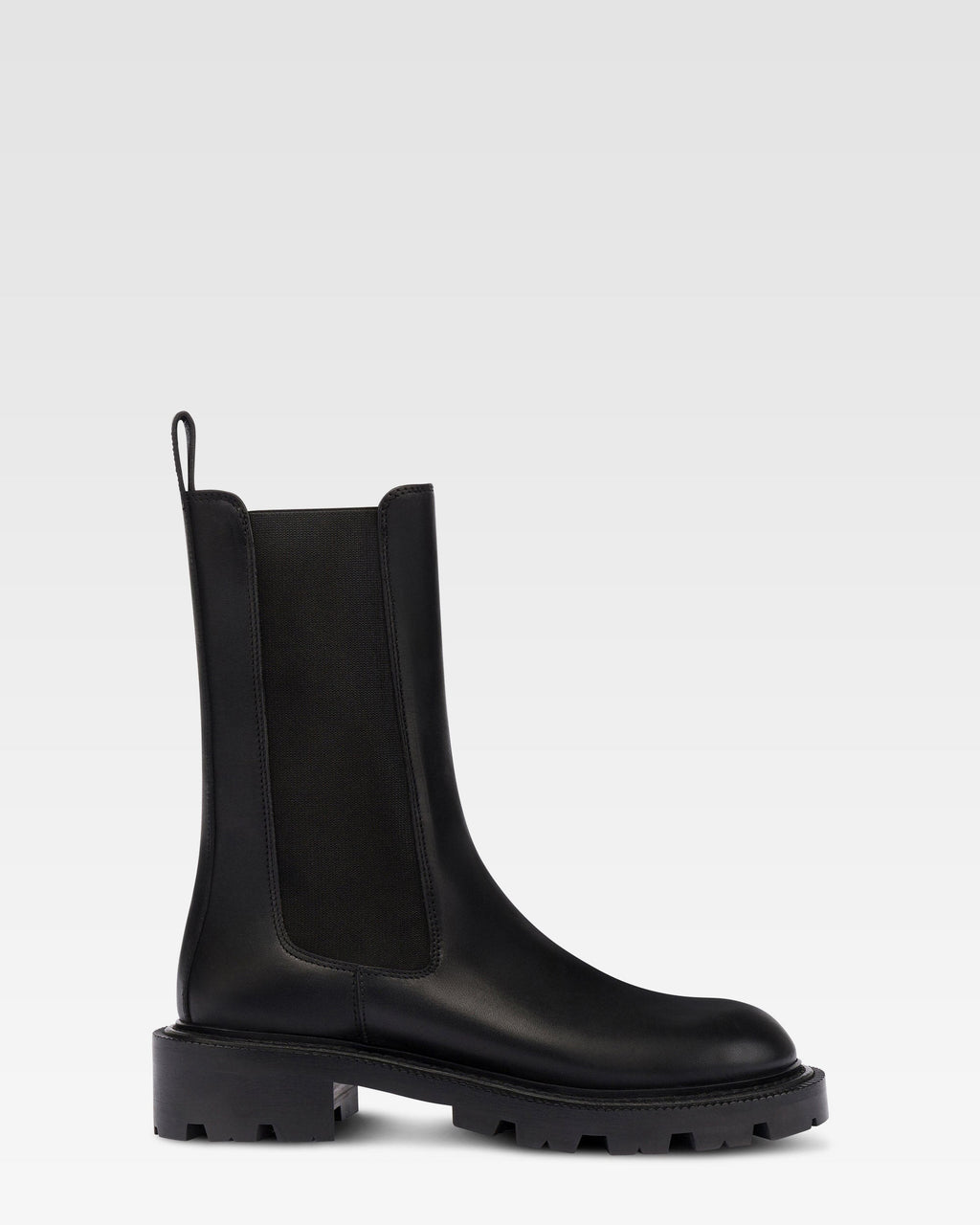 Stivali in pelle nera