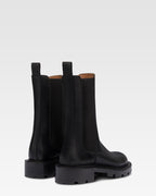 Stivali in pelle nera