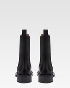 Stivali in pelle nera