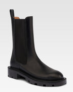 Stivali in pelle nera