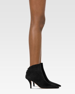 Stivaletti in pelle scamosciata nera