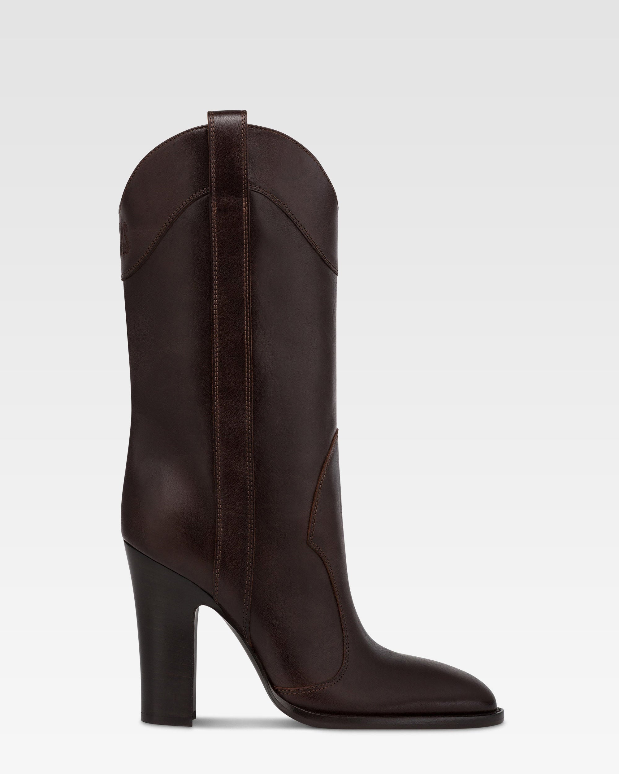 Stivaletti in pelle ebano