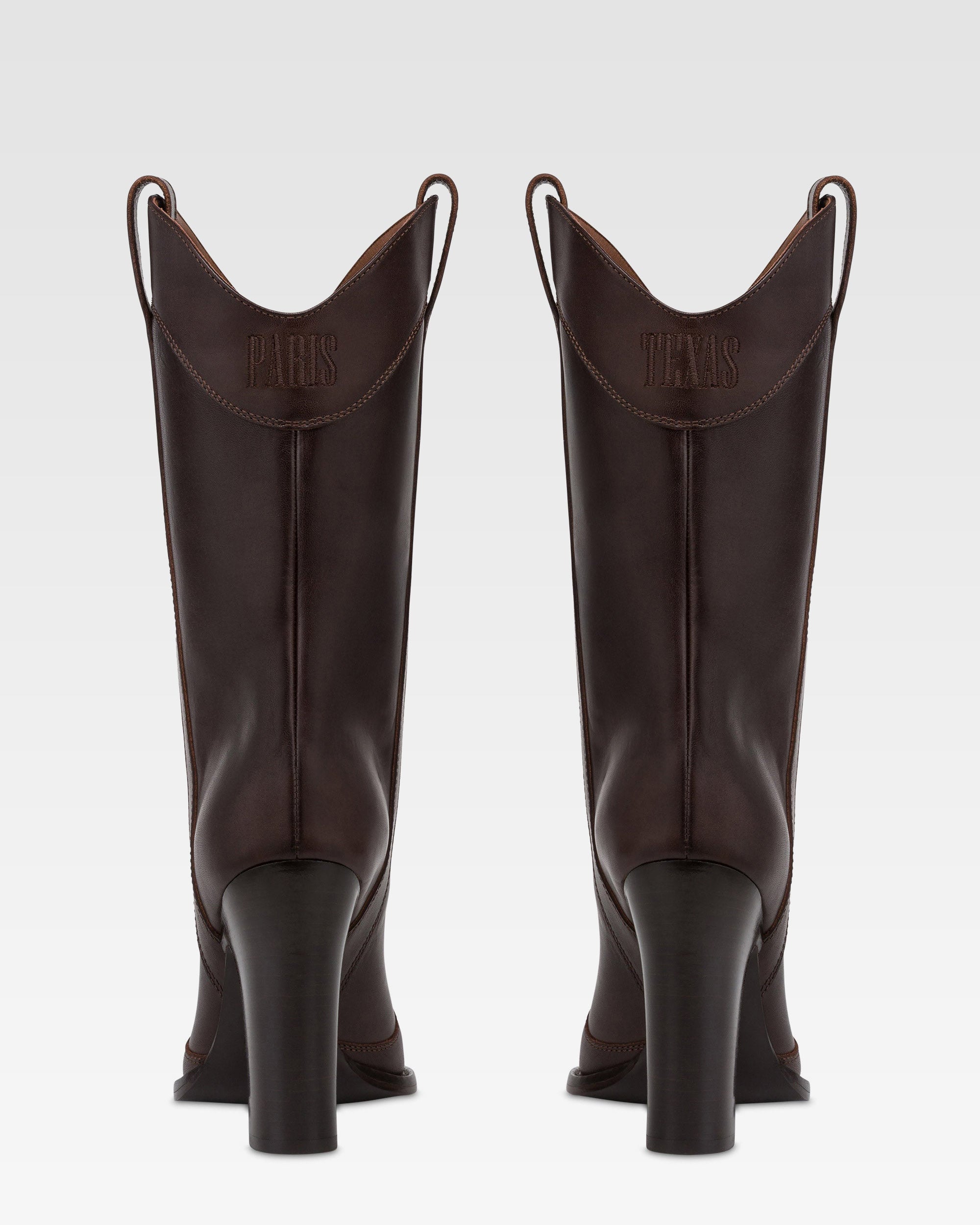 Stivaletti in pelle ebano