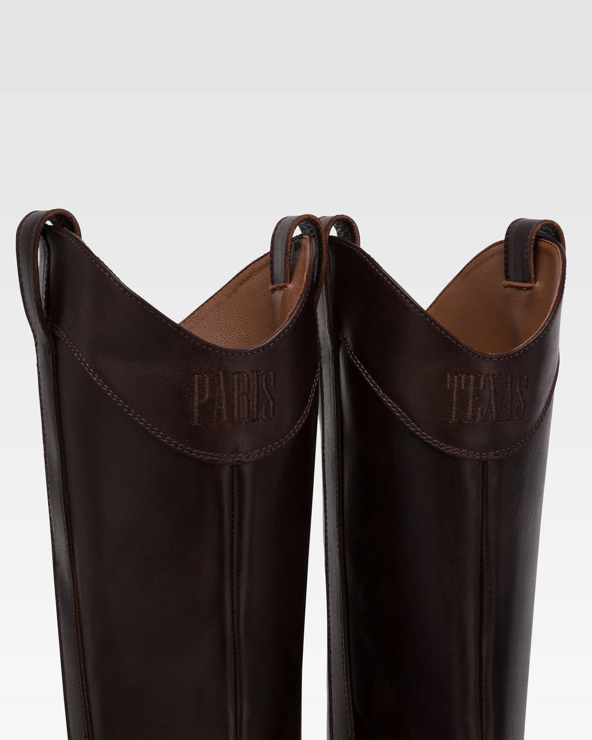 Stivaletti in pelle ebano