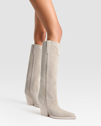 Boots in brown velour — ANGORA