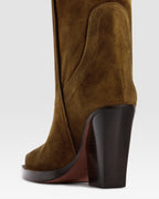 VELOURSLEDER WESTERN STIEFEL
