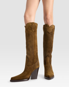 SUEDE WESTERN BOOT