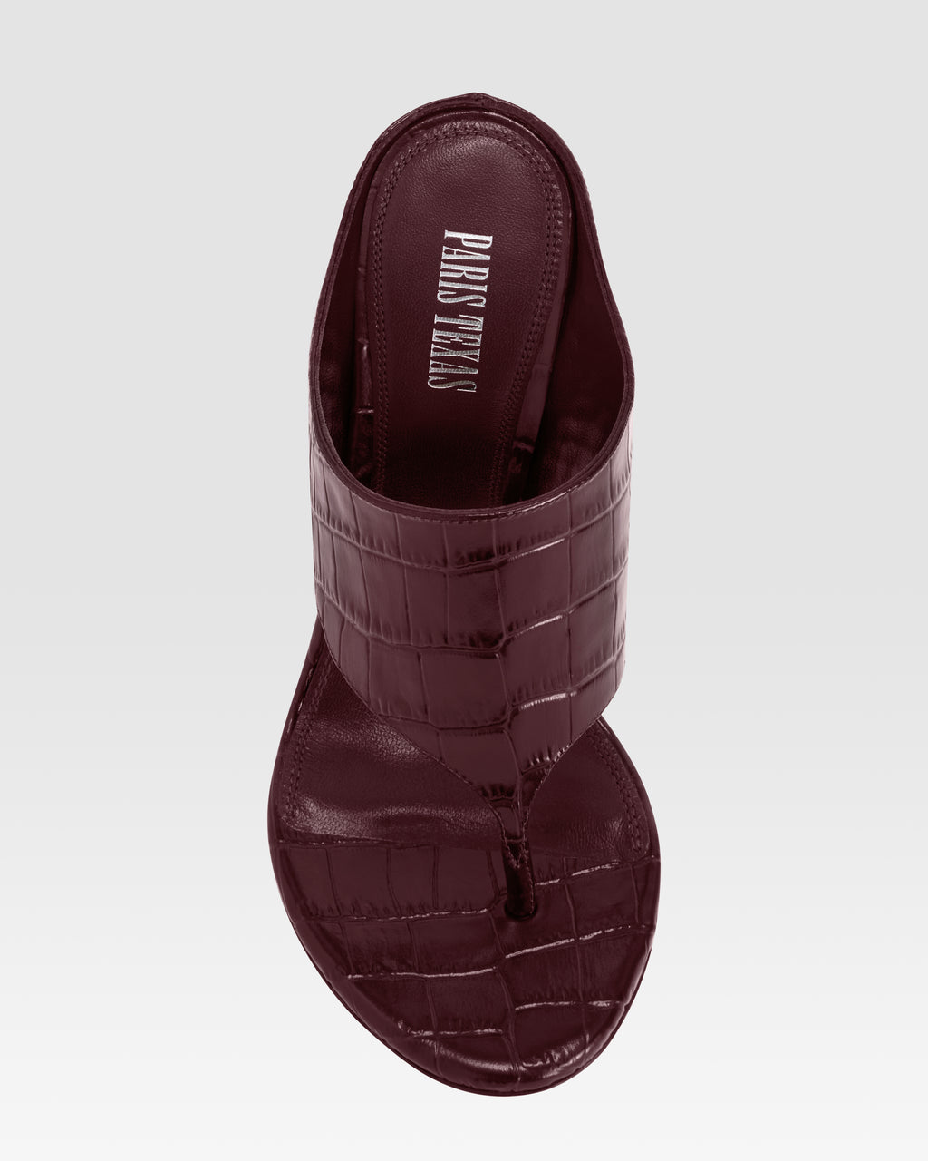 mule infradito in pelle stampa coccodrillo