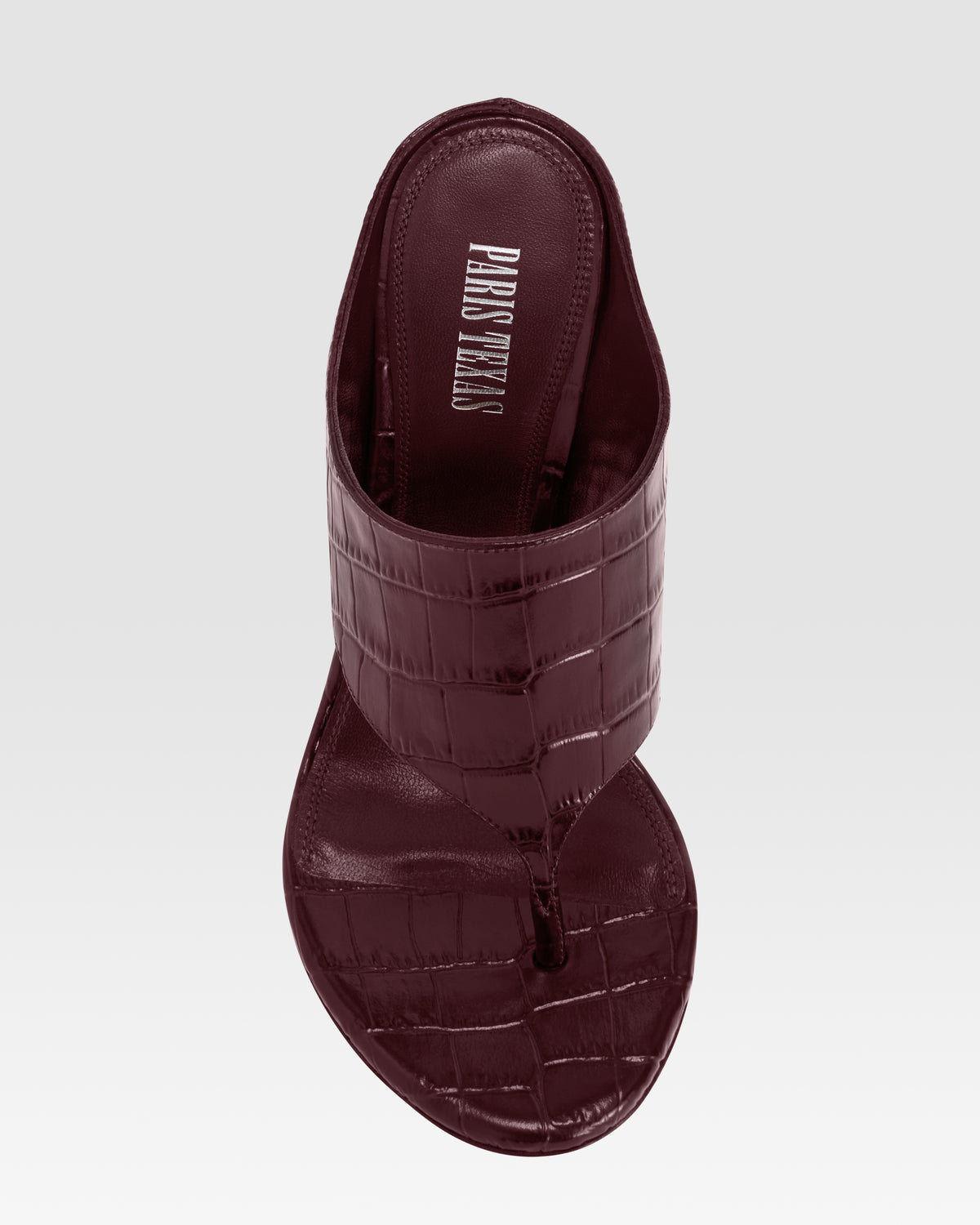 mule infradito in pelle stampa coccodrillo