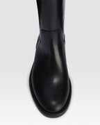 Boots in black calf leather