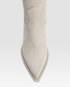 Texan boots in angora calf suede leather