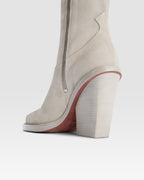 Texan boots in angora calf suede leather