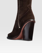 Stivale texano in pelle scamosciata