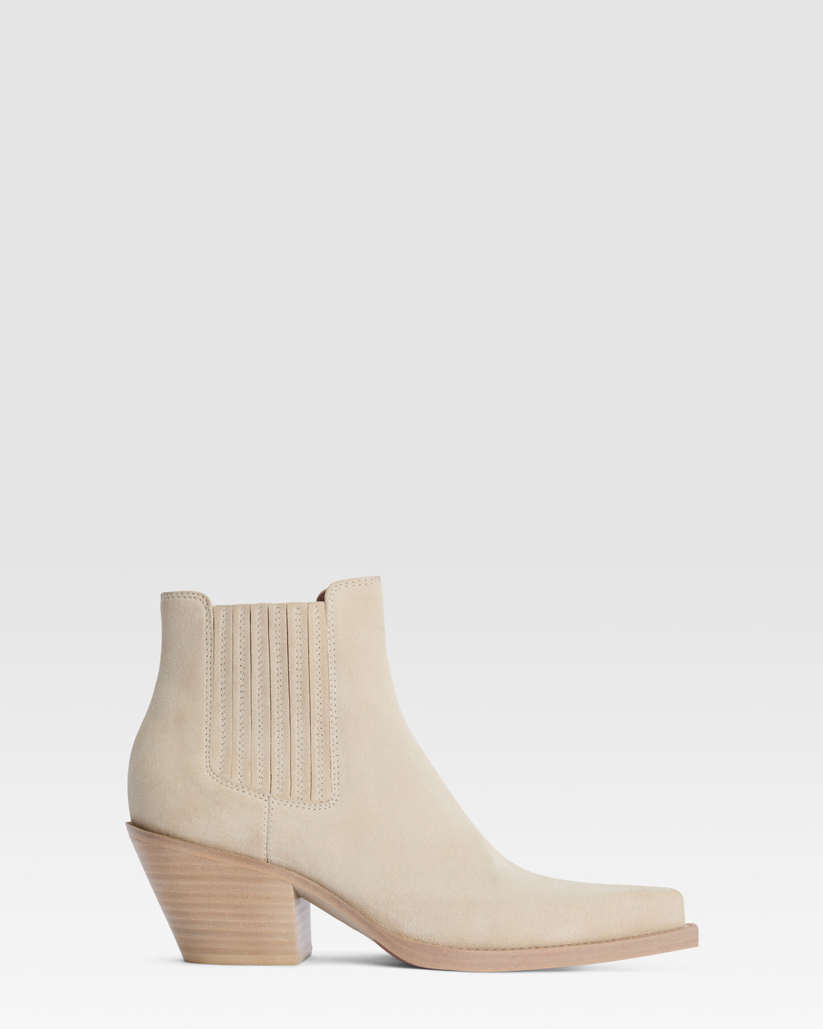 Stivaletto texano in pelle scamosciata
