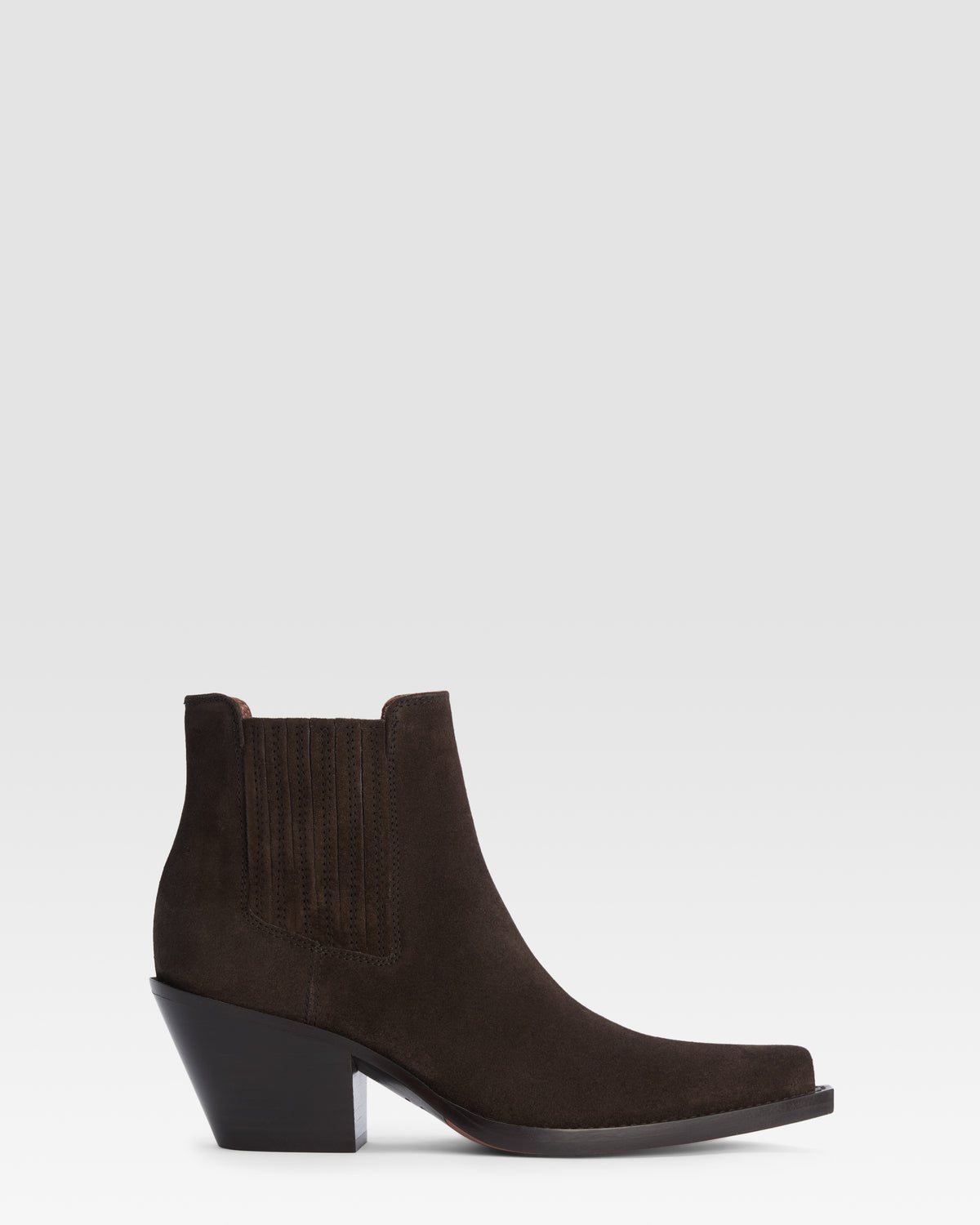 Stivaletto texano in pelle scamosciata