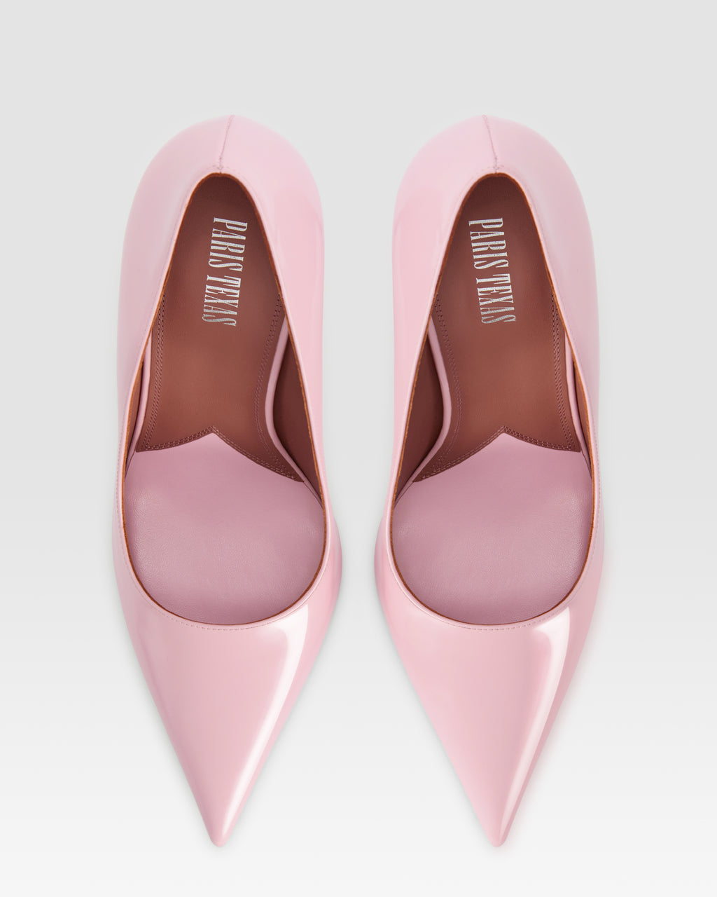 Pumps in petal pink brushed calf leather