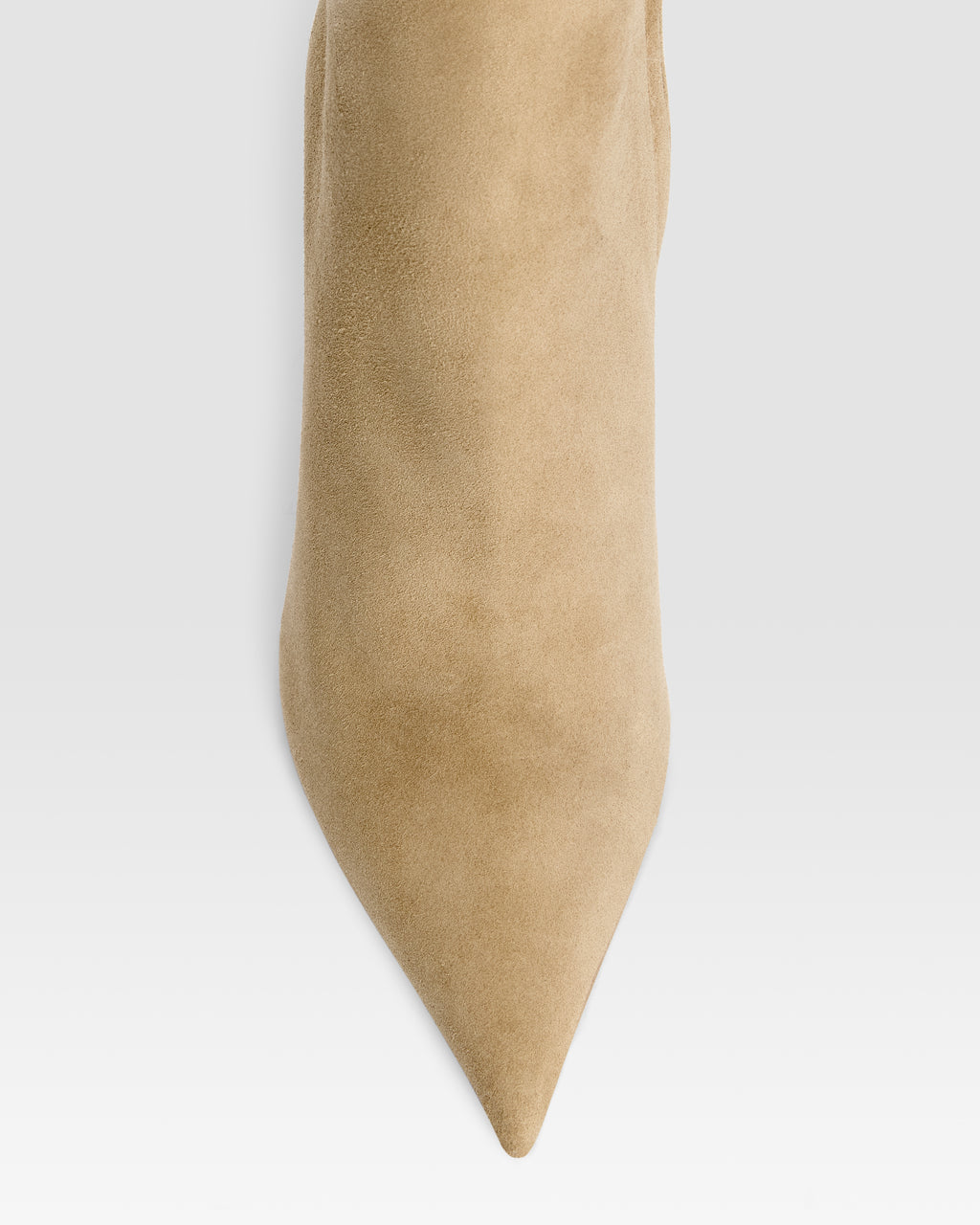 Ankle boots in sand calf suede leather