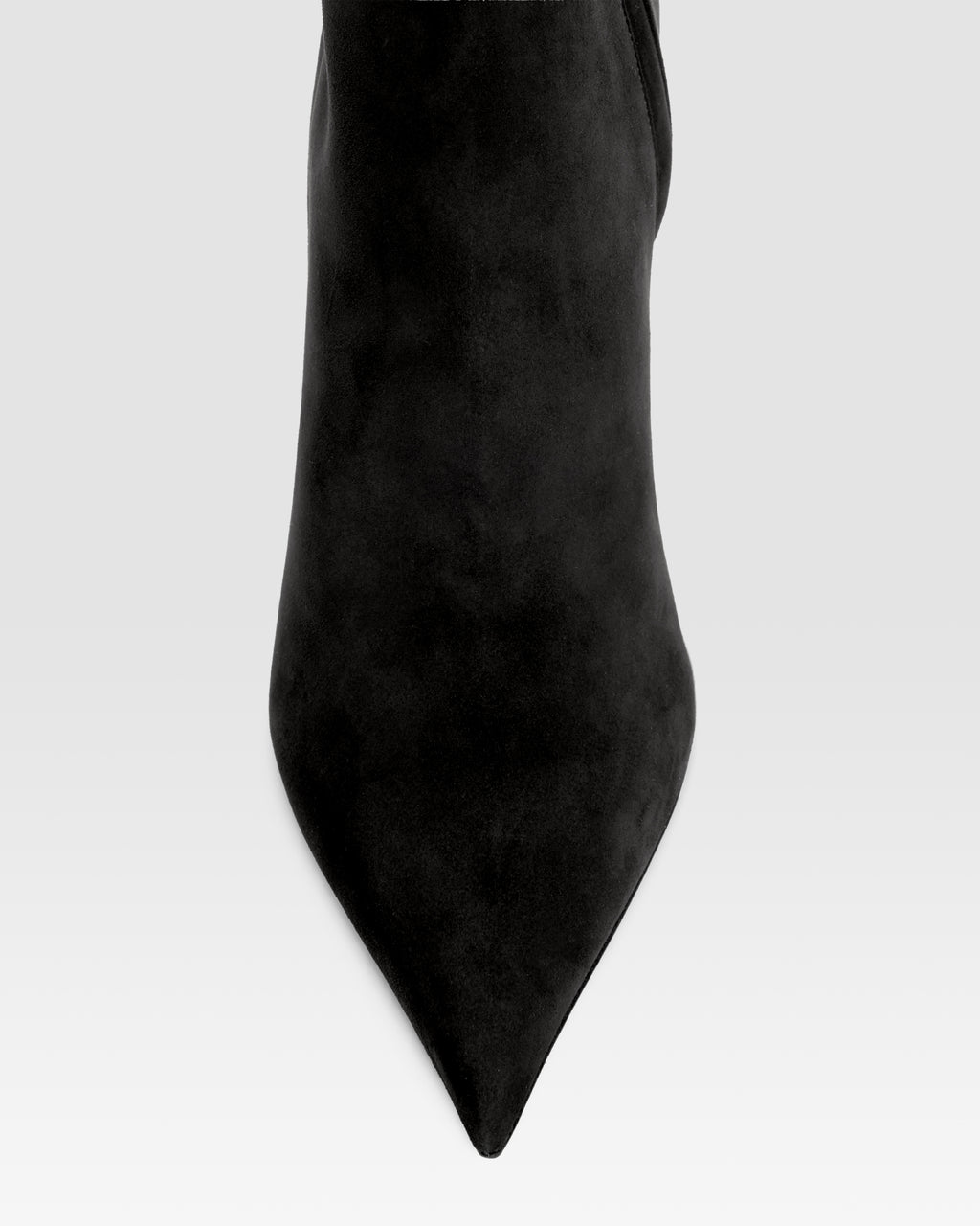 Ankle boots in black calf suede leather