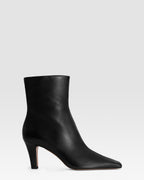 Ankle boots in black calf leather