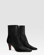 Ankle boots in black calf leather