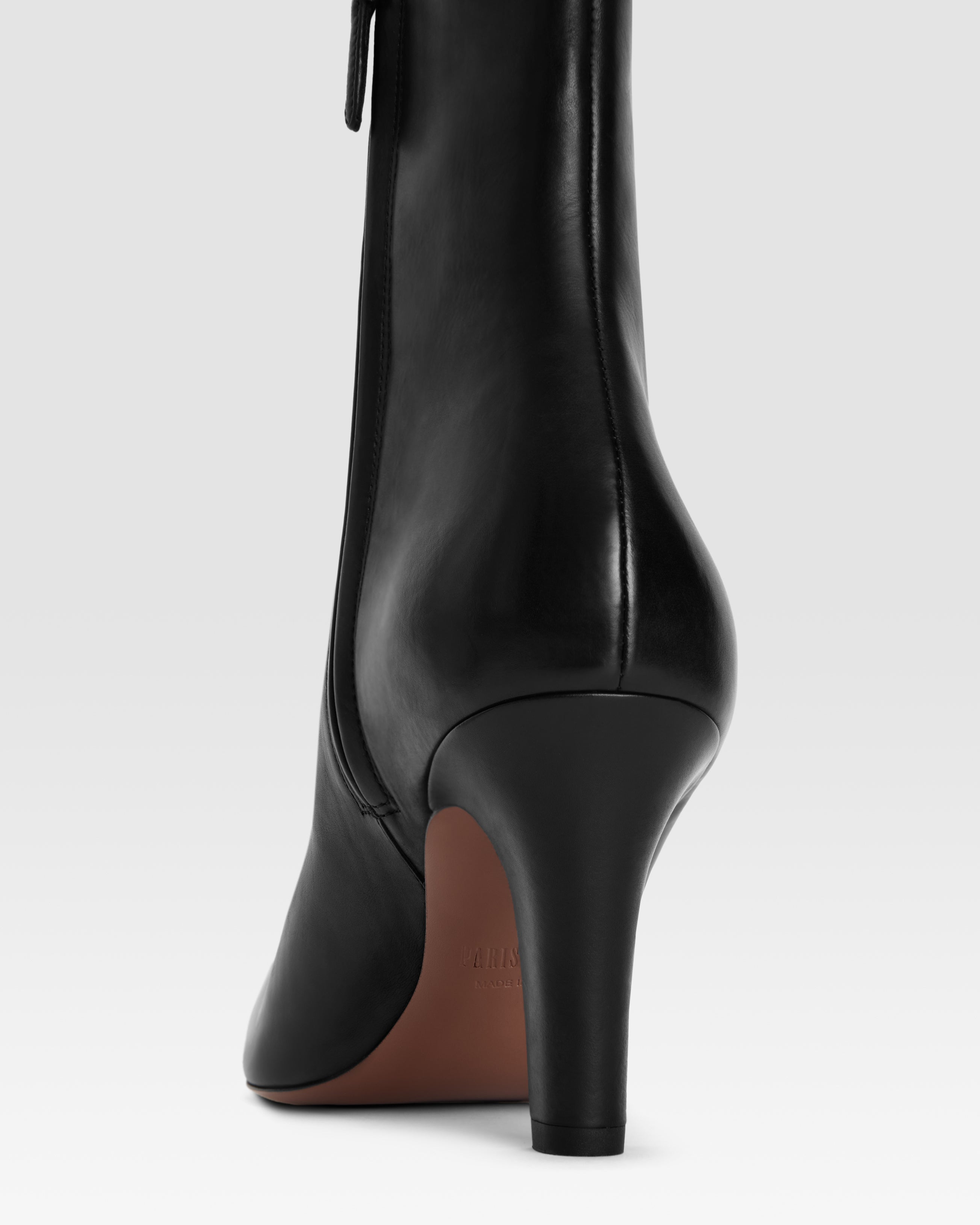 Ankle boots in black calf leather