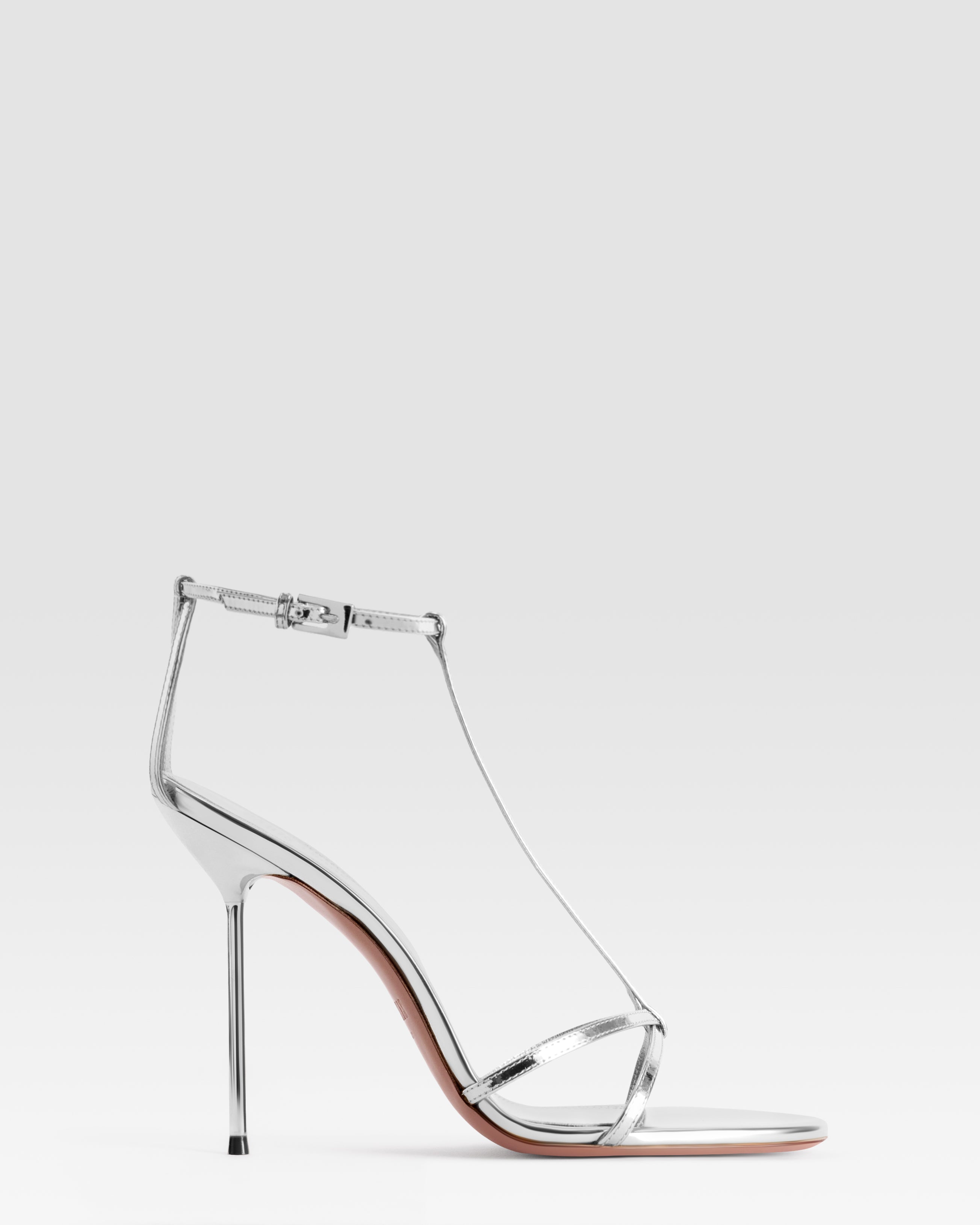 SPIEGELLEDER T-STRAP SANDALE