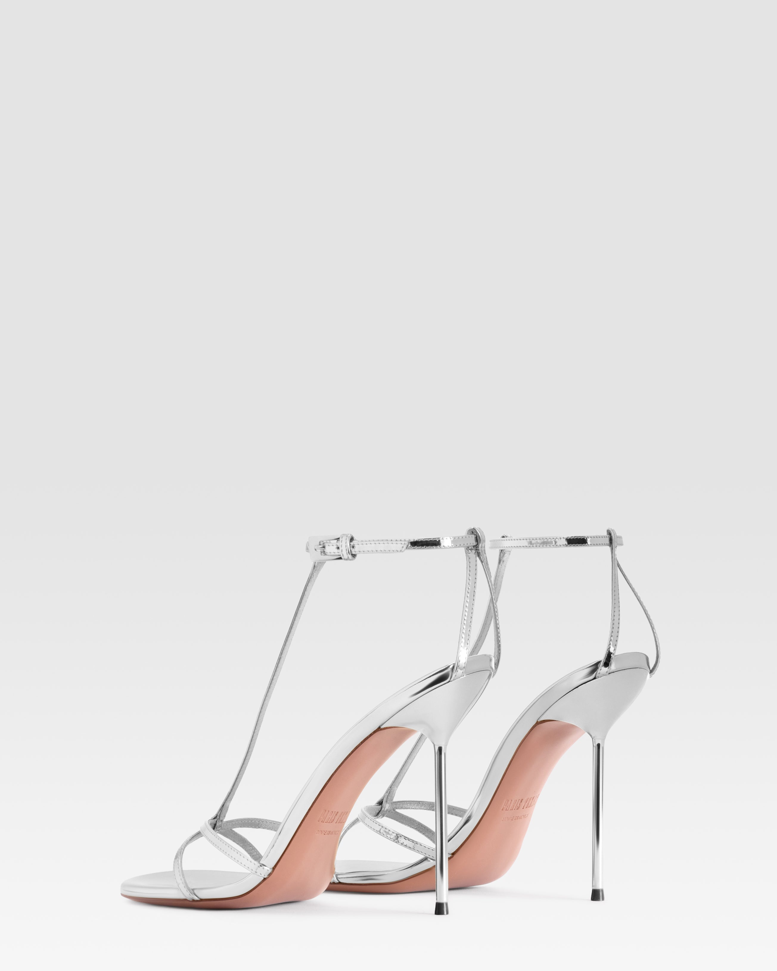 SPIEGELLEDER T-STRAP SANDALE