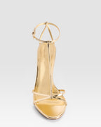 SPIEGELLEDER T-STRAP SANDALE