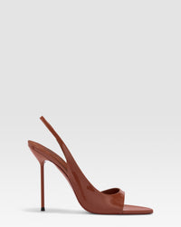 PATENT LEATHER SANDAL — DESERT ROSE