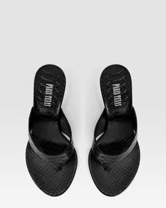 MULE DE PIEL CON EFECTO PITON