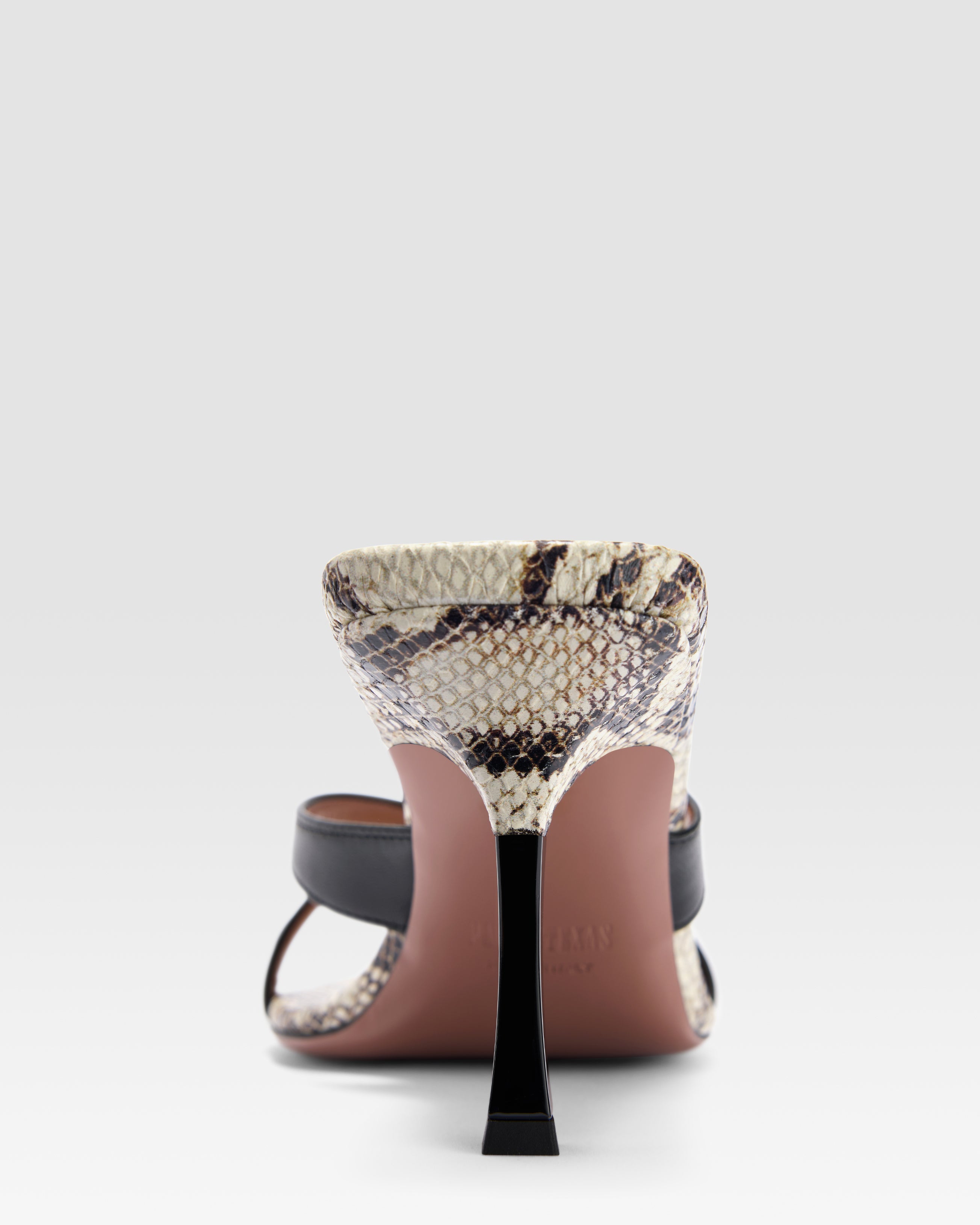 MULE DE NAPA Y PIEL CON EFECTO PITON