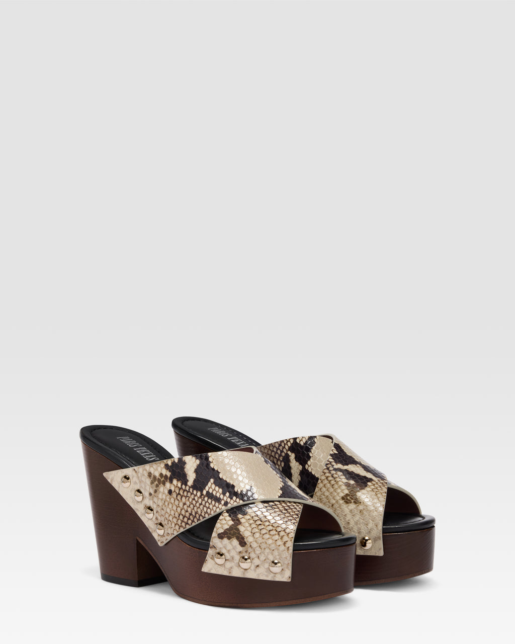 MULE DE PIEL CON EFECTO PITON