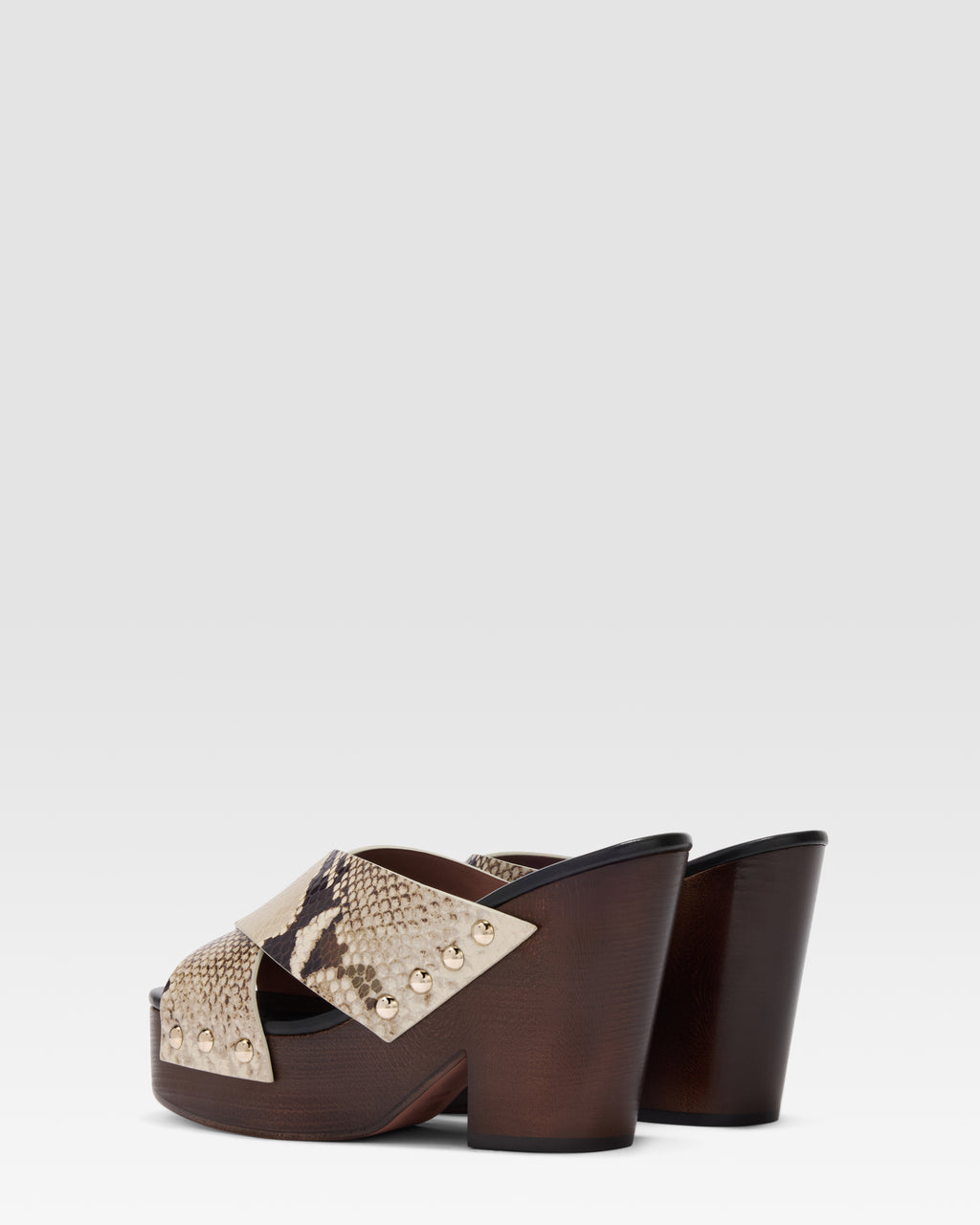 MULE DE PIEL CON EFECTO PITON