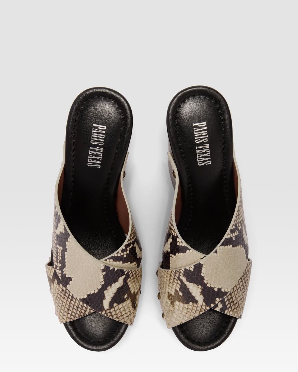 MULE DE PIEL CON EFECTO PITON