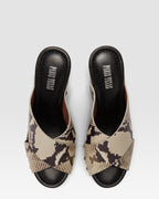 MULE DE PIEL CON EFECTO PITON