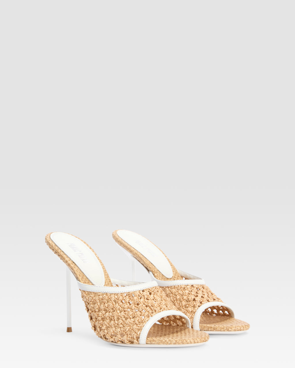 MULE DE RAFIA TRENZADA