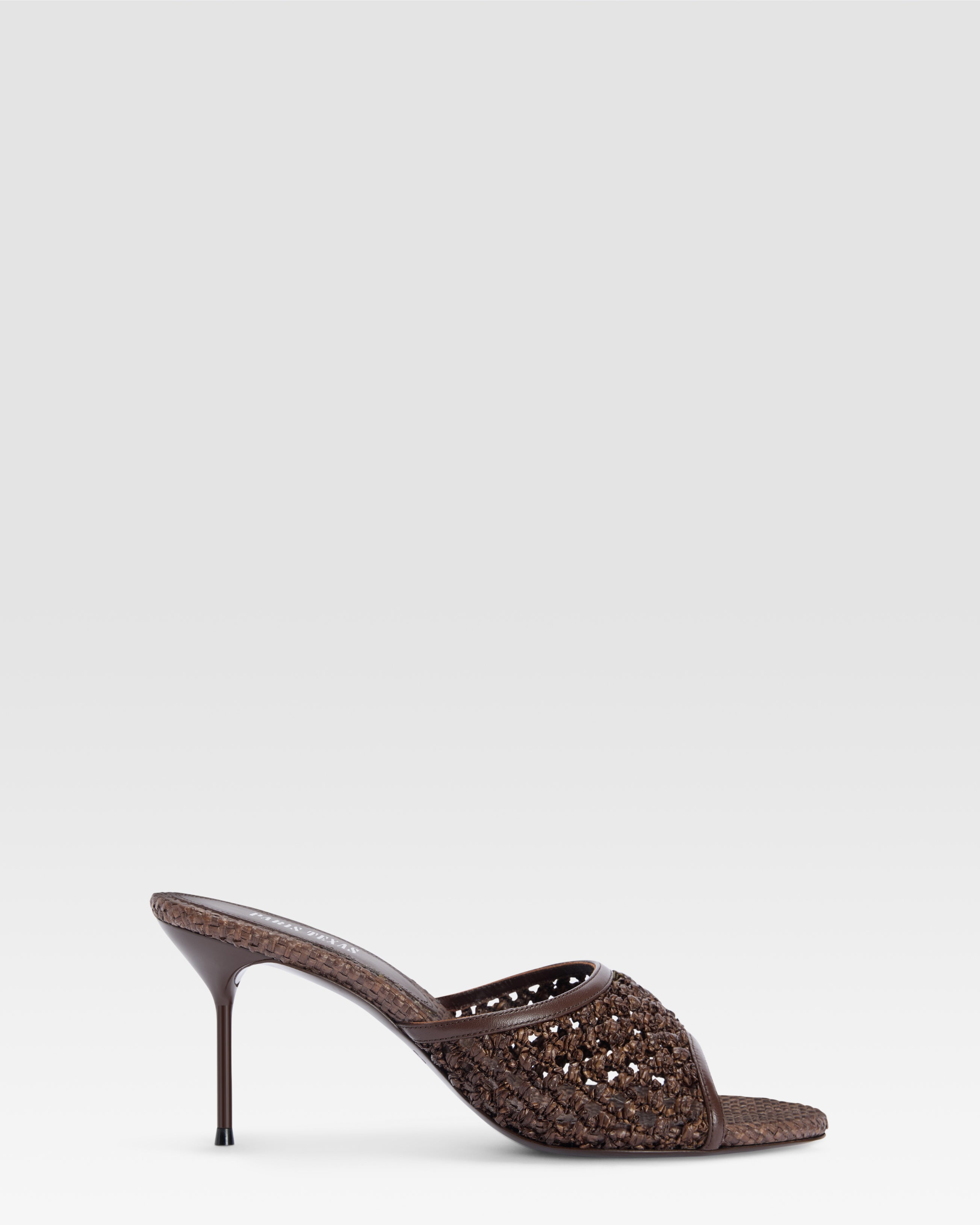 WOVEN RAFFIA MULE