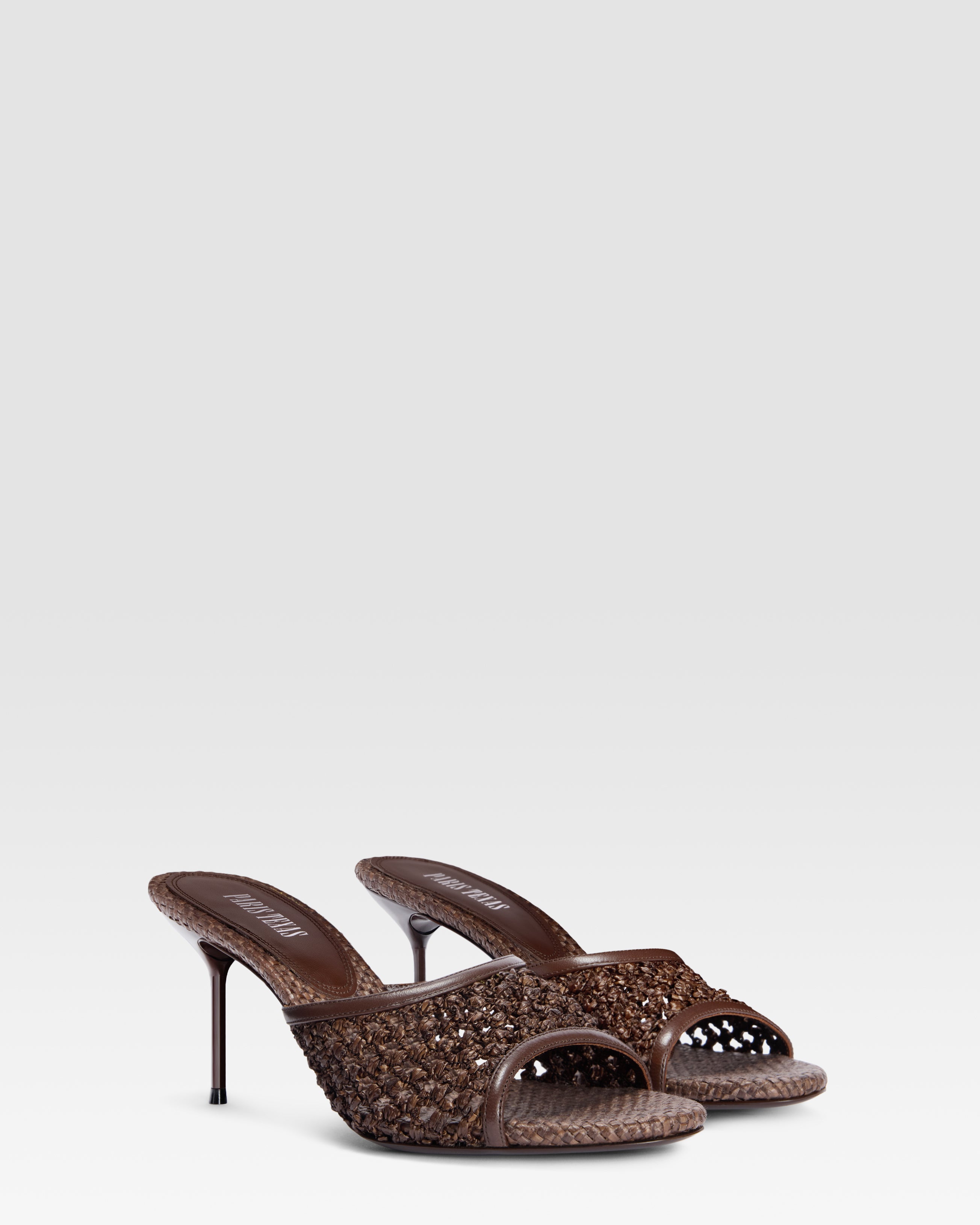 WOVEN RAFFIA MULE